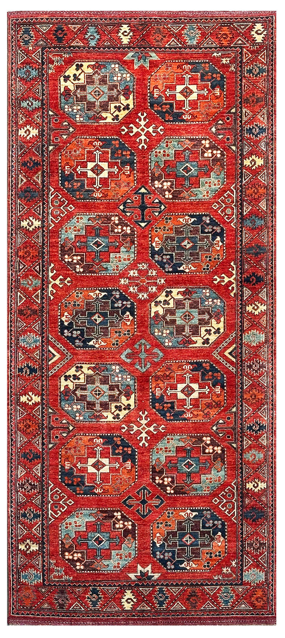 Trio of Guardians – Turkmen Rug - Image 2