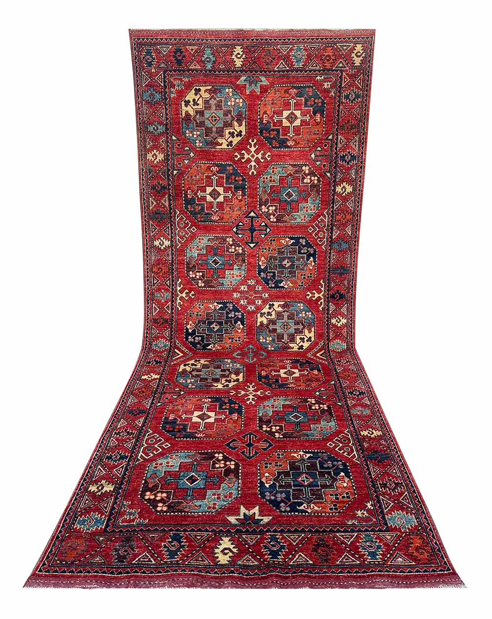 Trio of Guardians – Turkmen Rug - Image 9