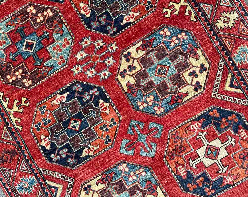 Trio of Guardians – Turkmen Rug - Image 4