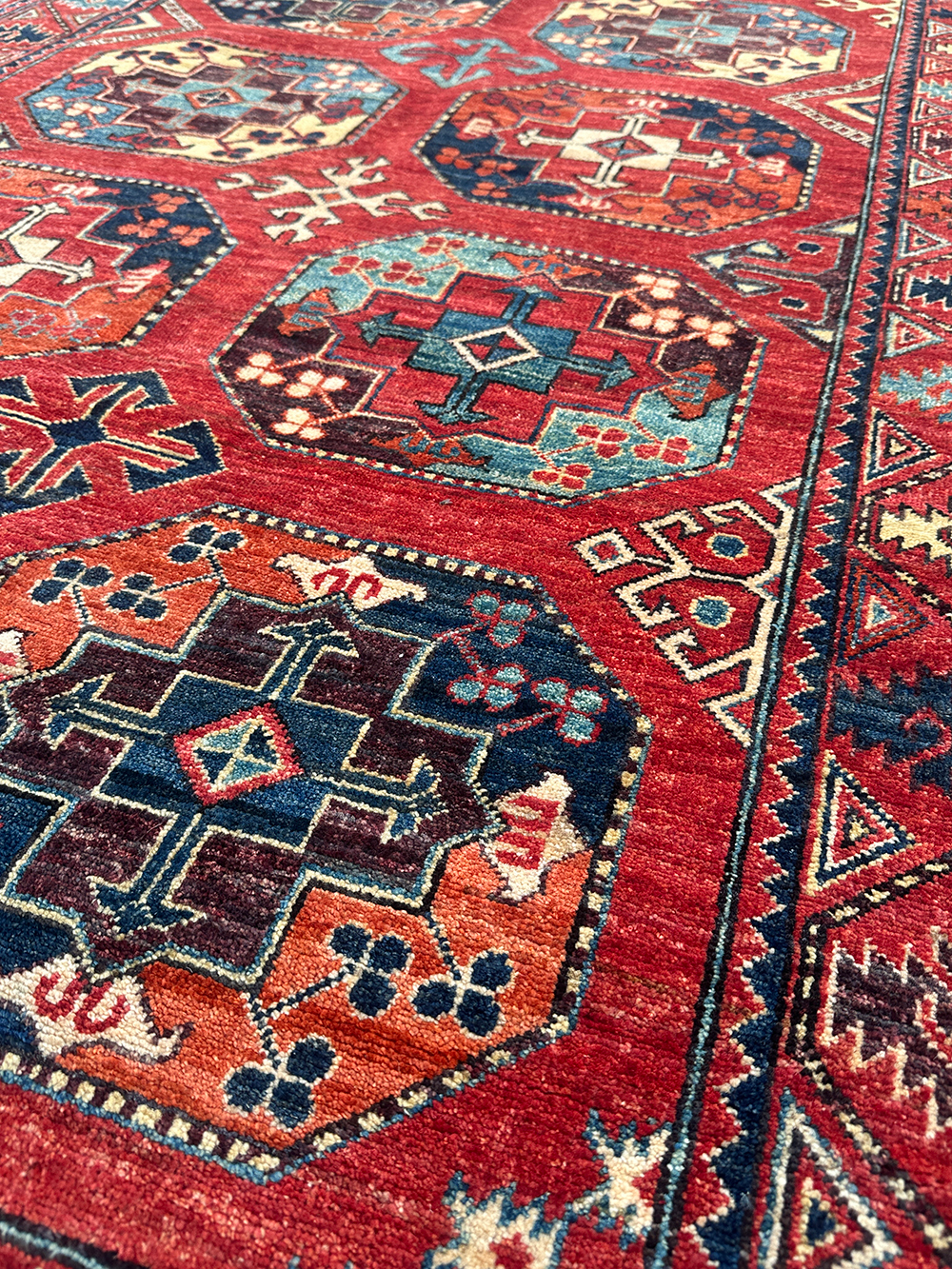 Trio of Guardians – Turkmen Rug - Image 5