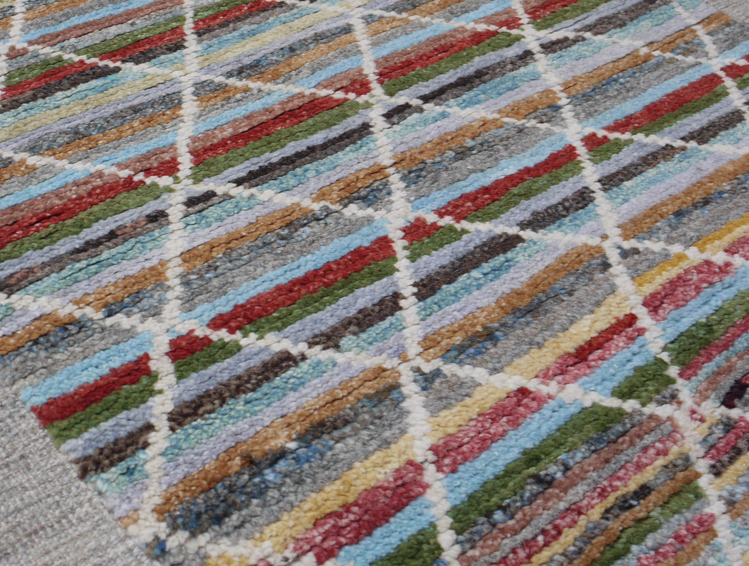 Aqua Stripes Runner – Rug No. 279 - Image 2