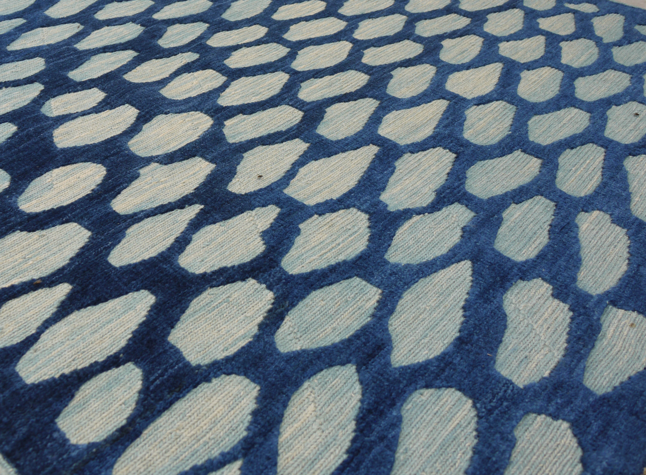 Indigo Scales – Rug No. 34 - Image 2