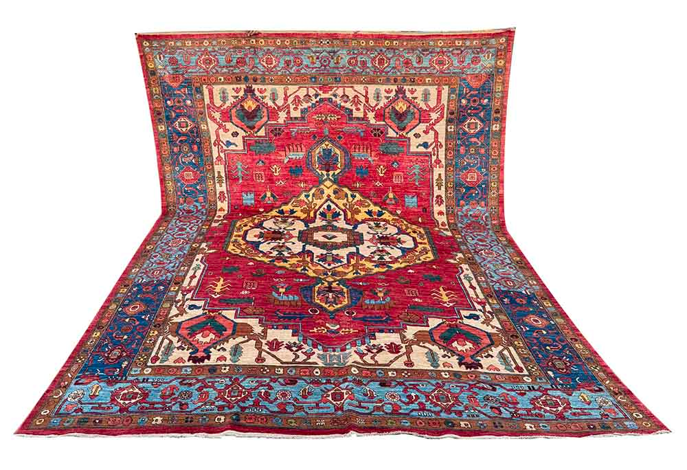 Crown of Geometry – Heriz Serapi Rug - Image 10