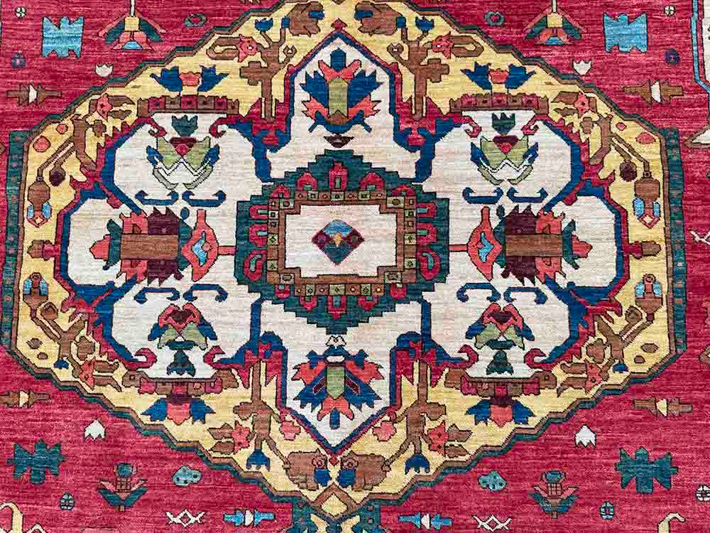 Crown of Geometry – Heriz Serapi Rug - Image 4