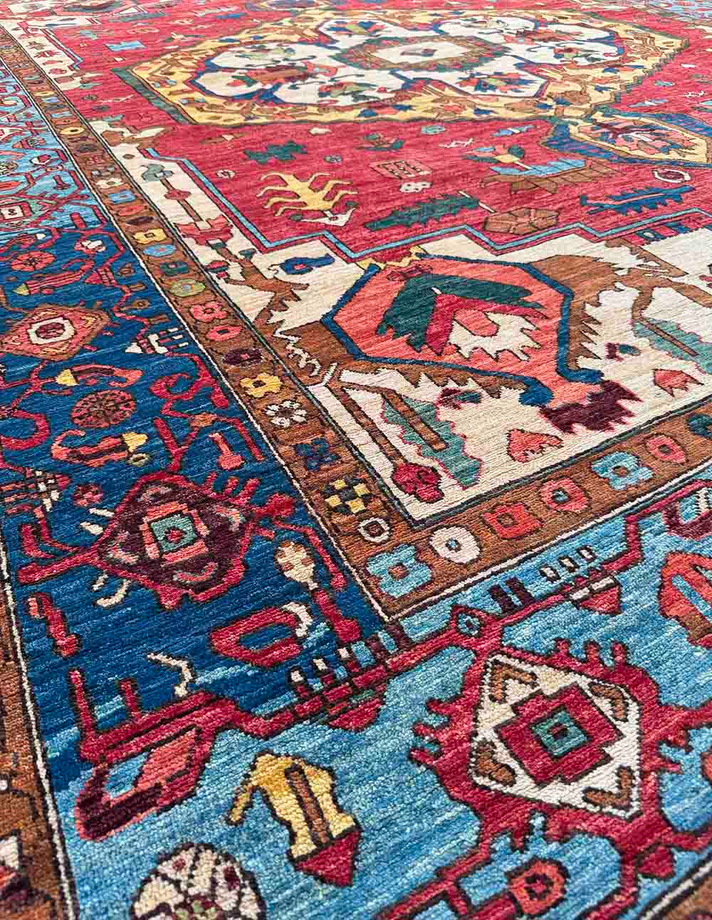 Crown of Geometry – Heriz Serapi Rug - Image 5