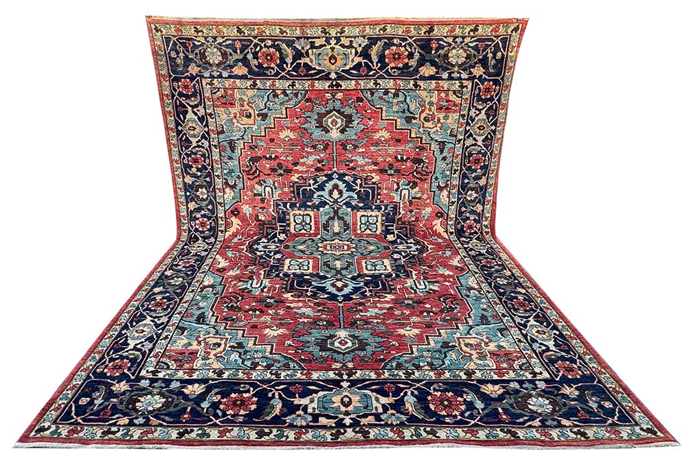 Midnight Blossom – Heriz Serapi Rug - Image 10