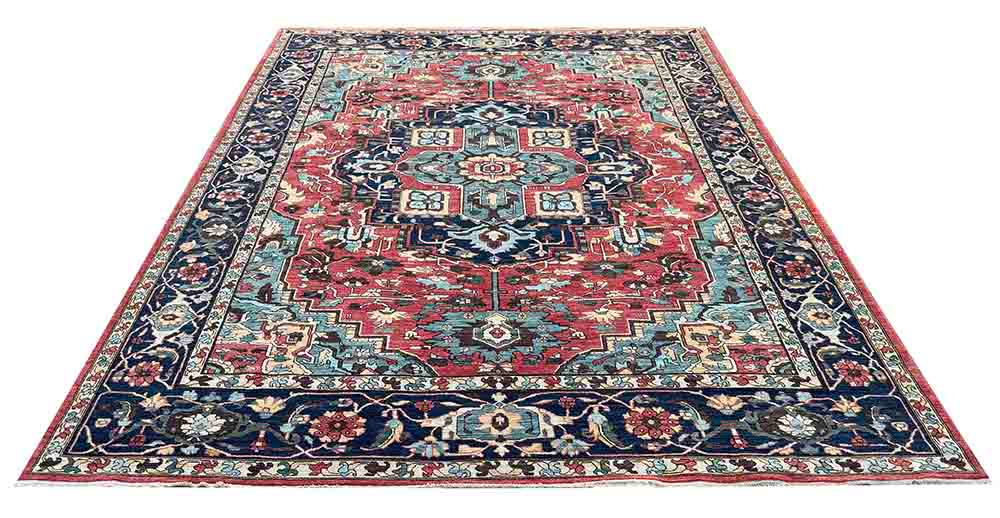 Midnight Blossom – Heriz Serapi Rug