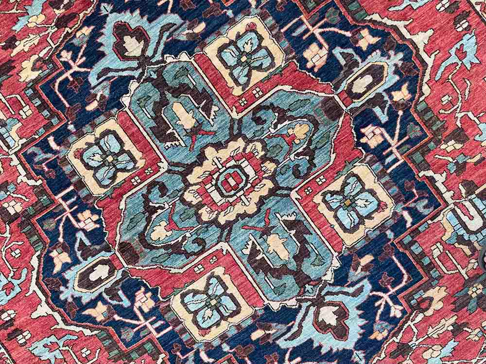 Midnight Blossom – Heriz Serapi Rug - Image 3