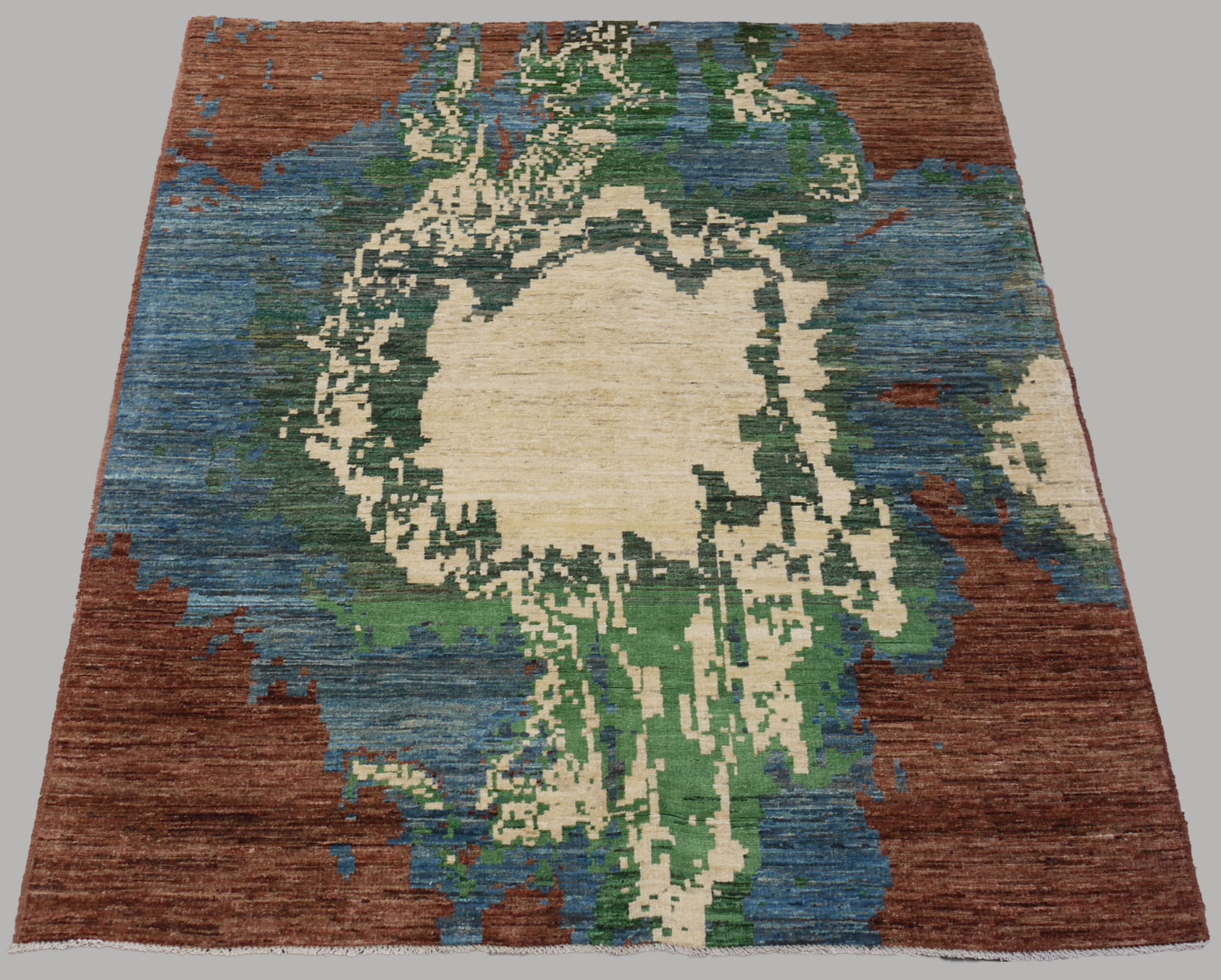The Terracotta Earth Bloom – Rug 96 (152 × 197 cm) - Image 2