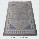Geometric Pastel Afghan Rug – Rug 11 (169 × 257 cm)