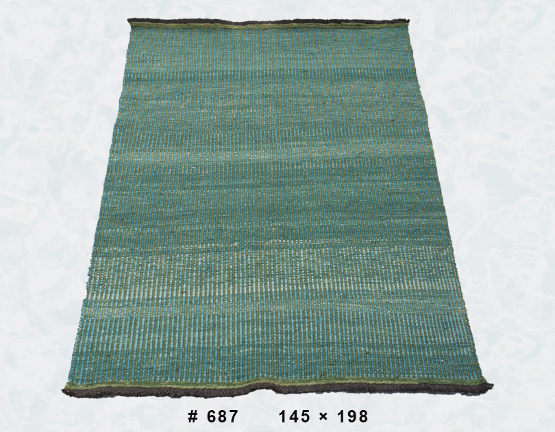 The Ocean Drift – Looped Kilim 687 (145 × 198 cm)